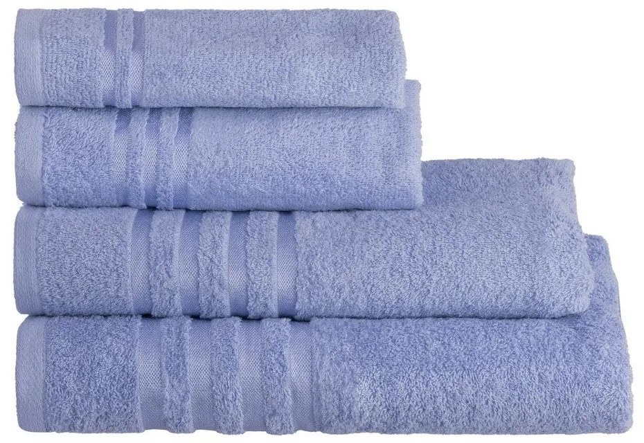 Modrý froté bavlnený uterák 50x100 cm Simple – Casa Selección