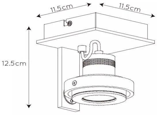 Lucide 17906/06/12 - LED Stmievateľné bodové svietidlo LANDA 1xGU10/5W/230V