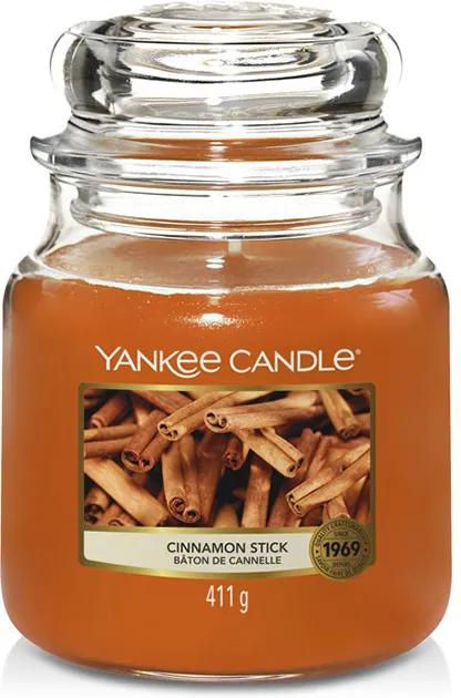 Sviečka Yankee Candle Cinnamon stredná hnedá
