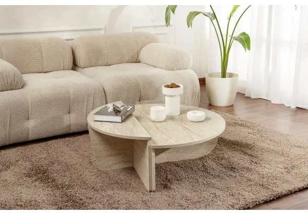 SADA 2x Konferenčný stolík ORION béžová