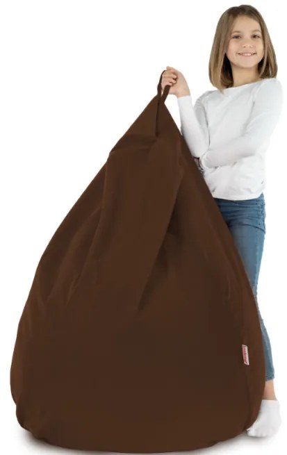 Plyšový sedací vak SAKO Hnedý