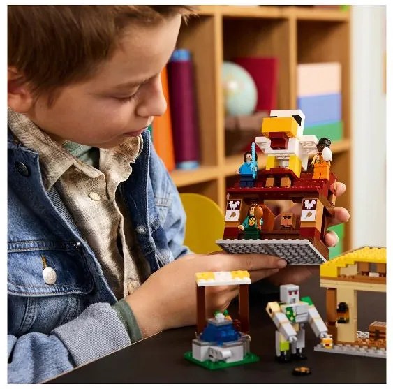 Lego Minecraft 21273 Balón v podobe Ghasta a útok na dedinu  (100396851)