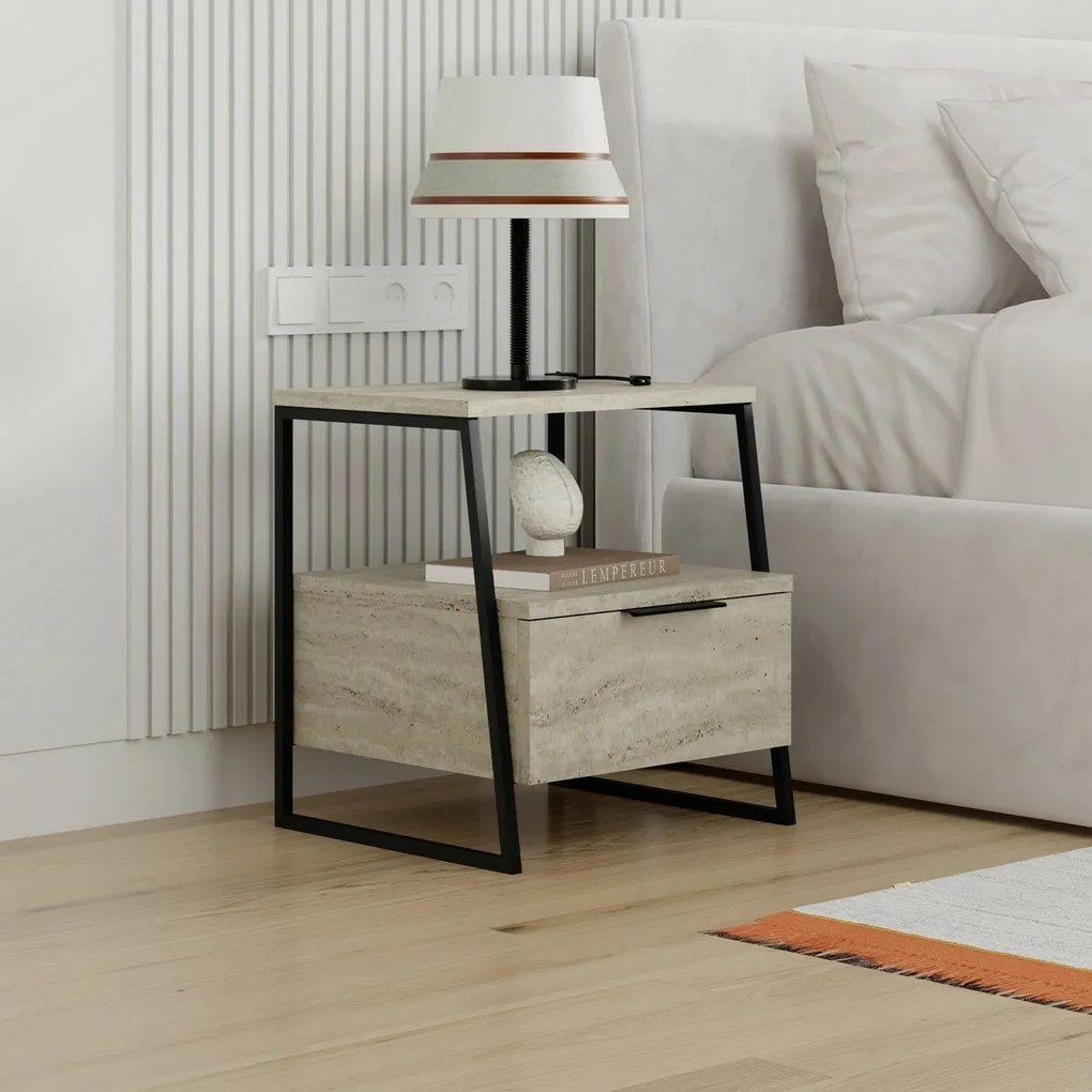 Nočný stolík Pal Travertine