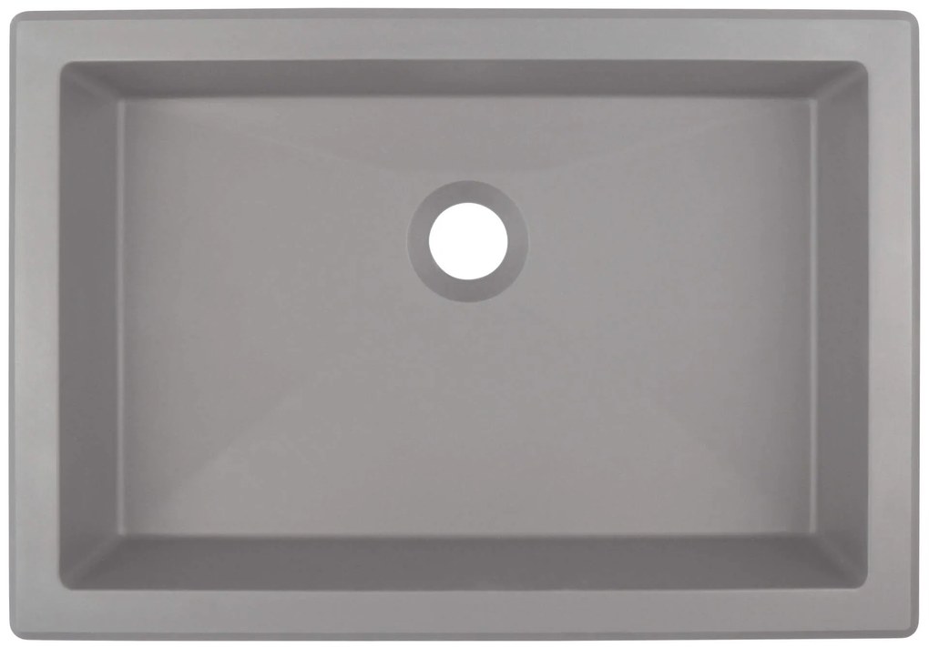 Deante Correo, granitové umývadlo 500x350x140 mm, šedá metalíza, DEA-CQR_SU5U