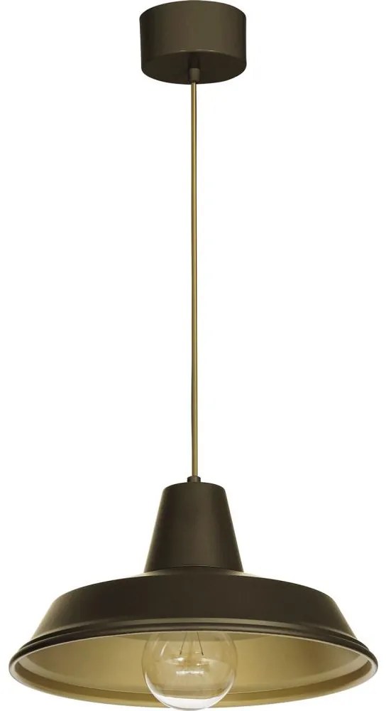 Luster na lanku CLASS 1xE27/15W/230V mosadz