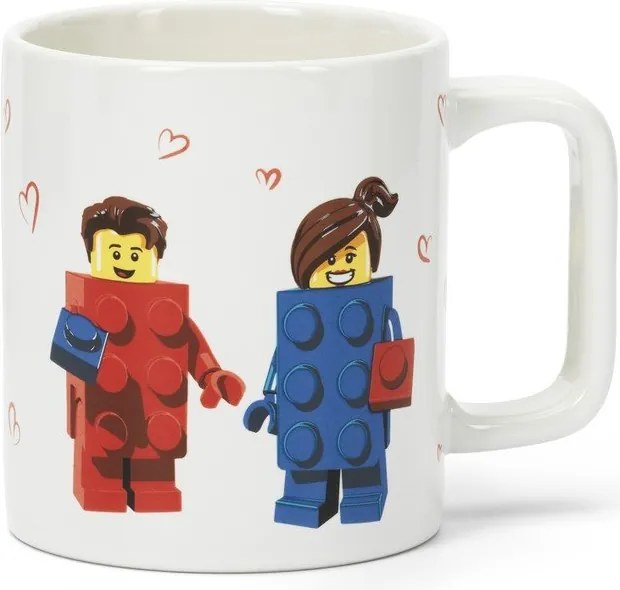 Biely keramický detský hrnček 300 ml Love – LEGO®