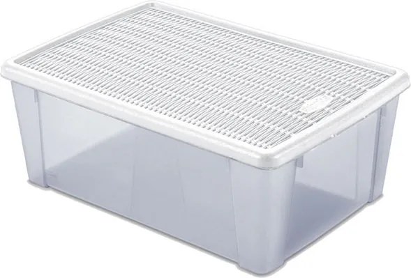 STEFANPLAST Viacúčelová krabica Elegance L, biela