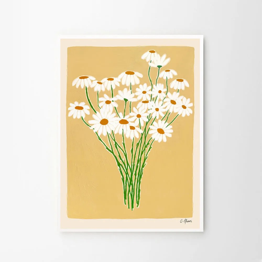 Moikka Plagát Daisies by Carla Llanos 50x70 cm