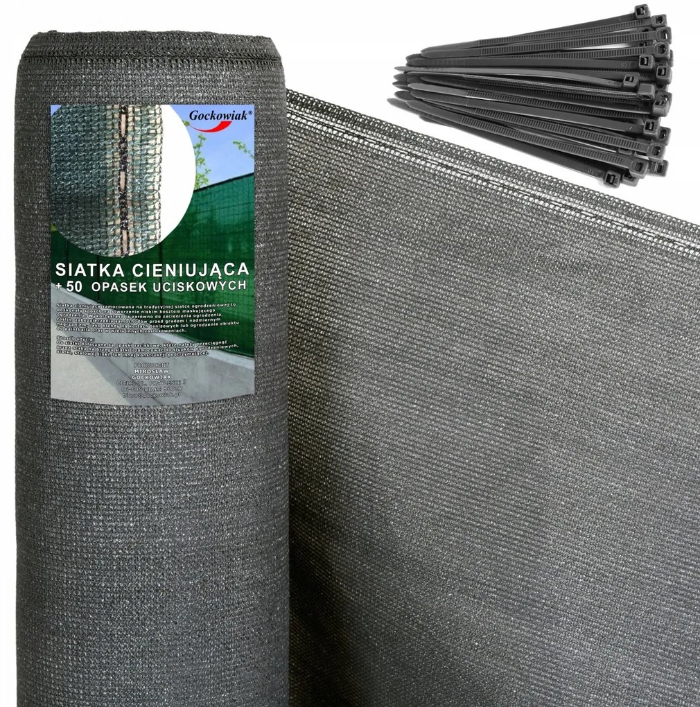 Tieniaca sieť 1,5x10m sivá