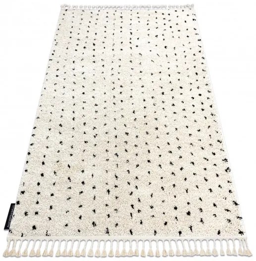 Dywany Łuszczów Kusový koberec Berber Syla B752 dots cream - 160x220 cm