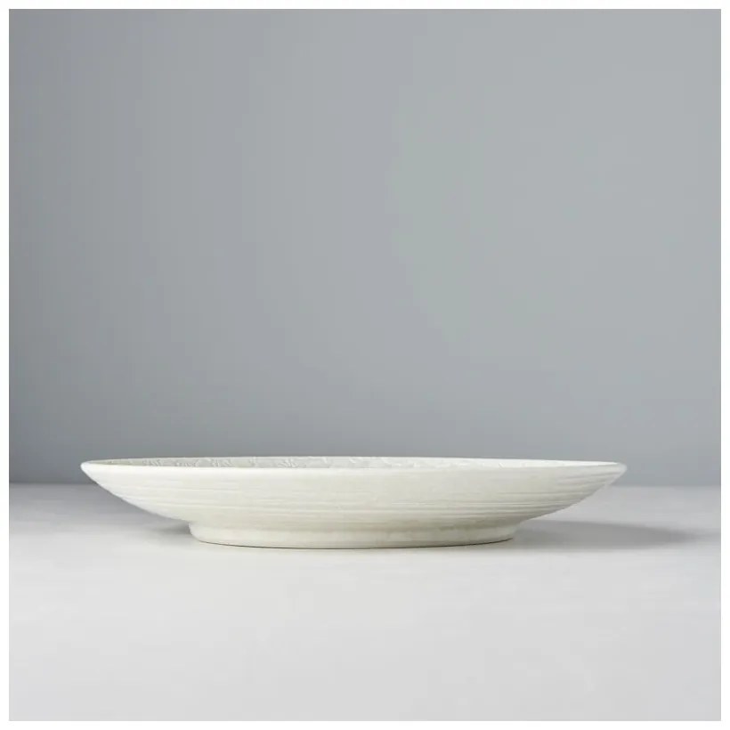 Biely keramický tanier Mij Star, ø 25 cm