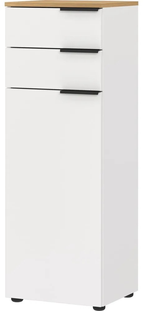 Biela vysoká kúpeľňová skrinka 39x111 cm Menen – Germania