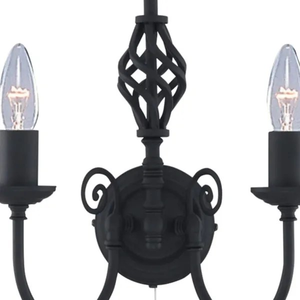 Searchlight 3380-2 - Nástenné svietidlo ZANZIBAR 2xE14/60W/230V