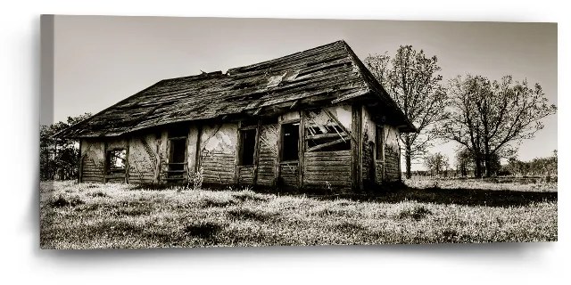 Sablio Obraz Starý dom - 110x50 cm