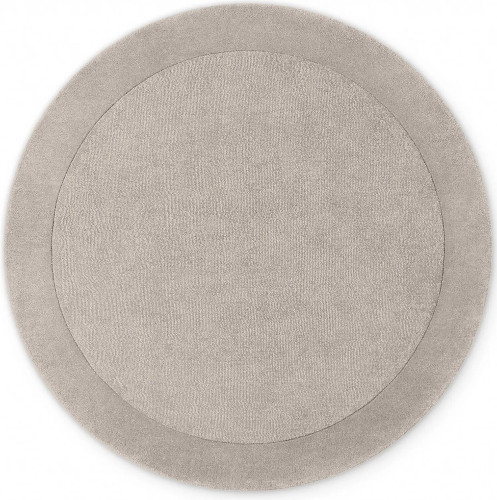 Villeroy & Boch Kusový koberec Kivi 106283 Grey kruh, 200x200 (priemer) kruh, šedá, obývacia izba