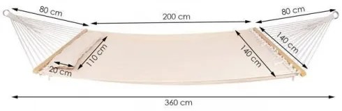 Hojdacia sieť pre 3 osoby SPRINGOS - HM058