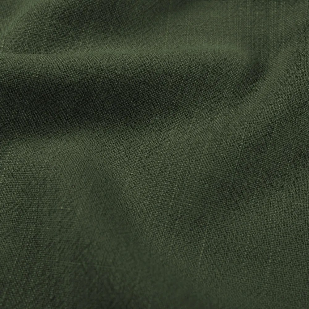Biante Ľanové posteľné obliečky LEN-020 Khaki zelené - predĺžené 140x220 cm
