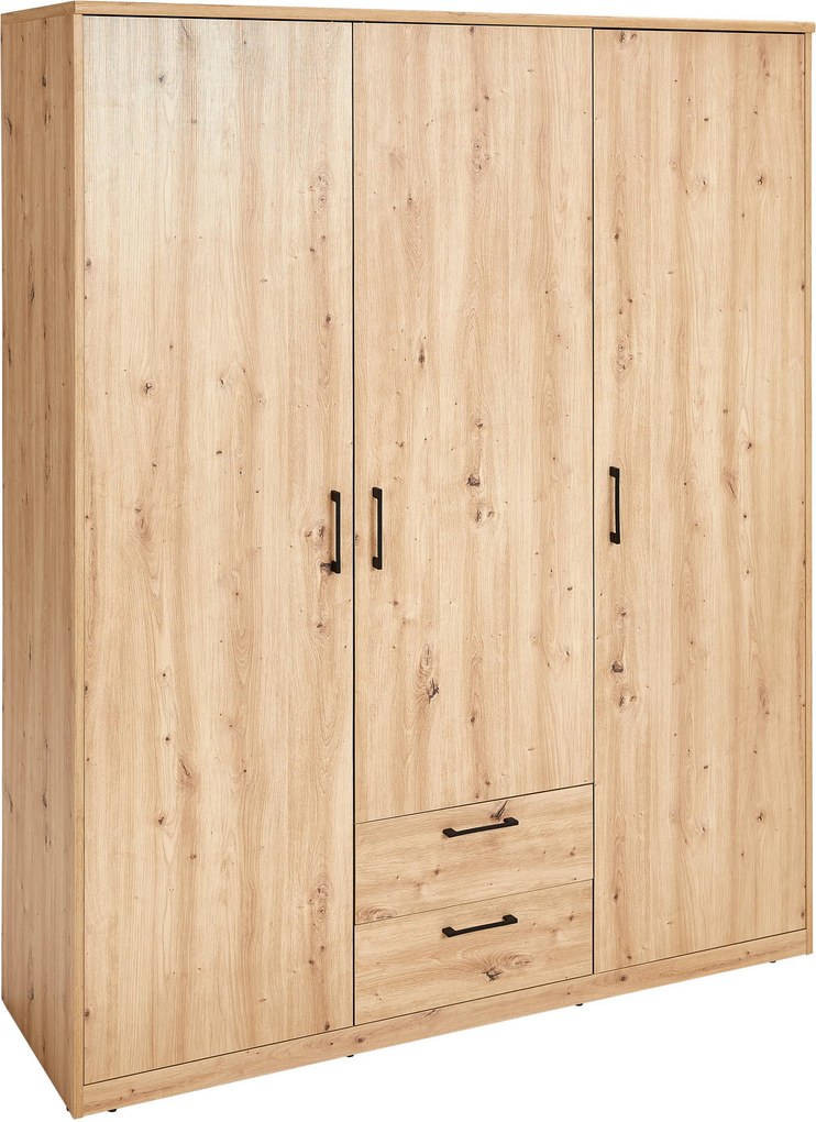 XXXLutz SKRIŇA S OTOČNÝMI DVERAMI, dub artisan, 157/194/54 cm Xora - Skrine - 000017004037