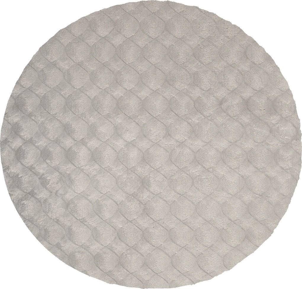 Kusový koberec Diamond Cut 800 Grey kruh, 120x120 (priemer) kruh, šedá, obývacia izba, Obsession