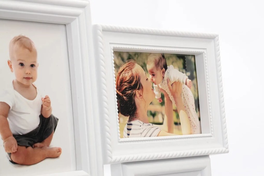 Fotorámik BAFRA 51x35 cm 6 fotografií biely