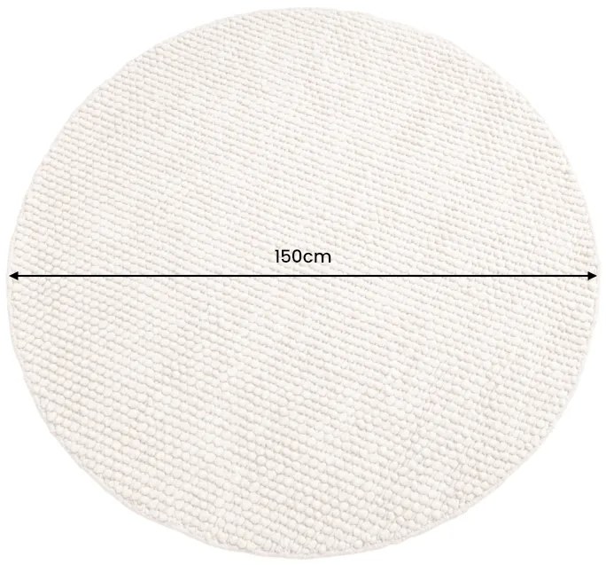 Koberec Vlna 150cm okrúhla béžová