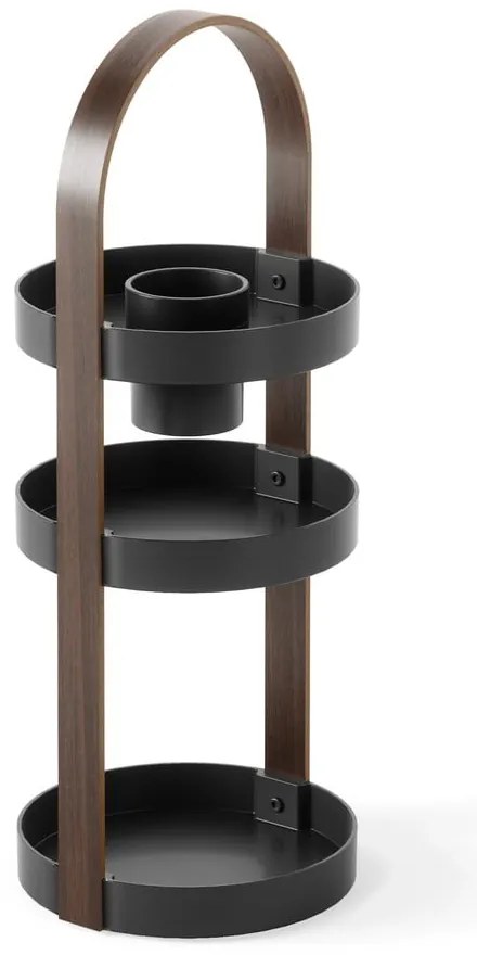 Čierny kúpeľňový organizér z recyklovaného plastu Bellwood – Umbra