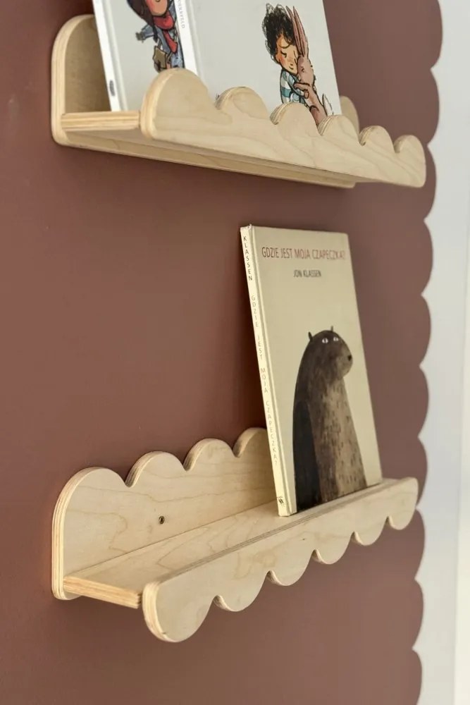 Závesná polica 4v1 s nastaviteľným volánom Biela