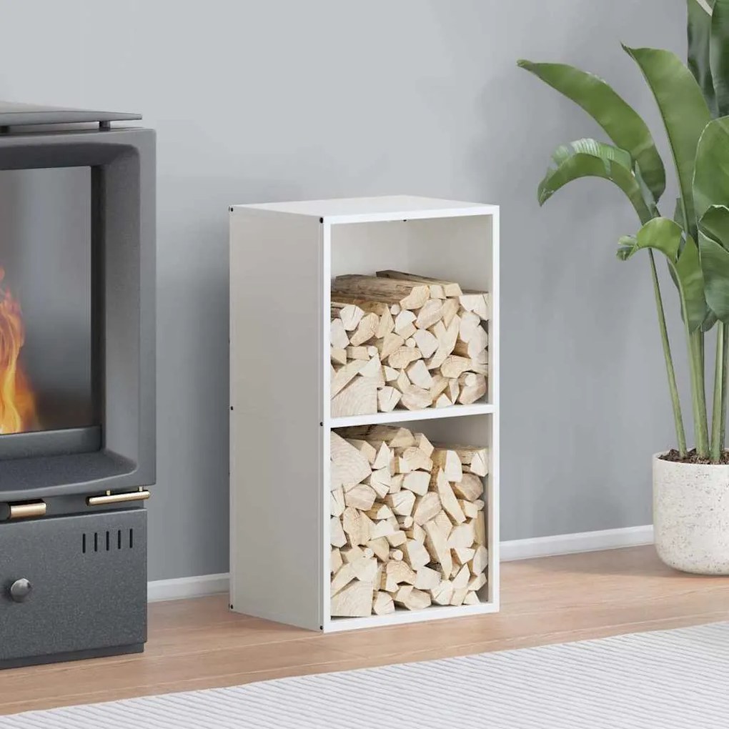 Regál na krbové drevo, 40x30x75 cm, za studena lisovaná oceľ 864192