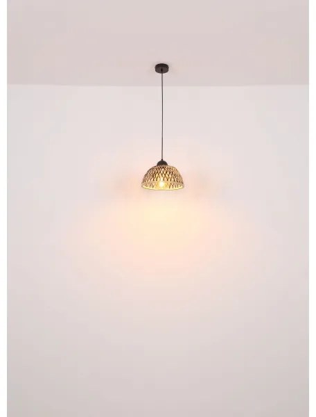 Globo 15767H1 - Luster na lanku COLLY 1xE27/15W/230V bambus