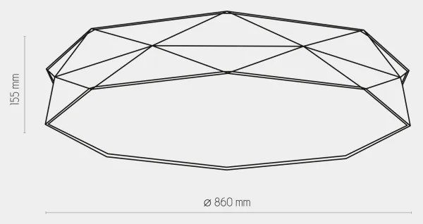 Stropné svietidlo KANTOOR 6xE27/15W/230V šedá