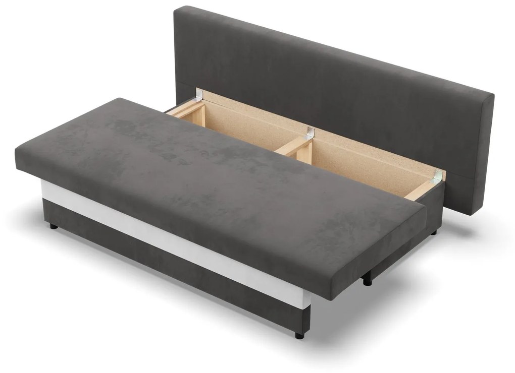 Veľká rozkladacia pohovka SONY model 2 Sivá-biela