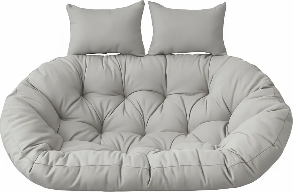 Vankúš na závesné hojdacie dvojkreslo - svetlosivý