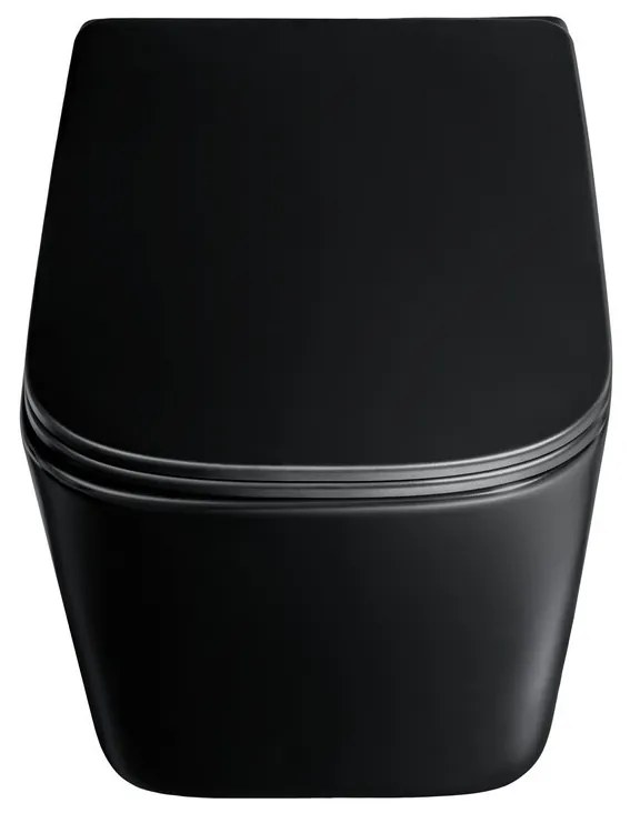 Závesná WC misa Wall Hung čierna