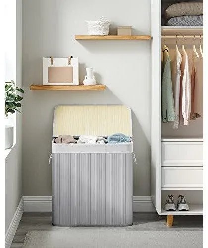 Koš na prádlo Launda 150 l šedý