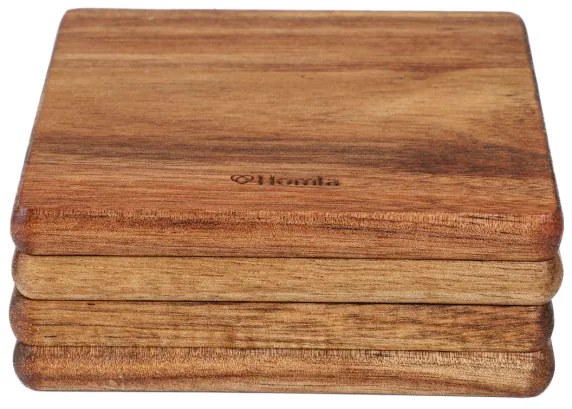 Sada podložiek pod poháre MOOKA štvorcových 893815 (4 ks)