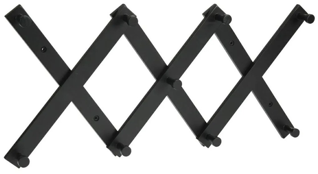 Nástenný vešiak 60 cm čierny