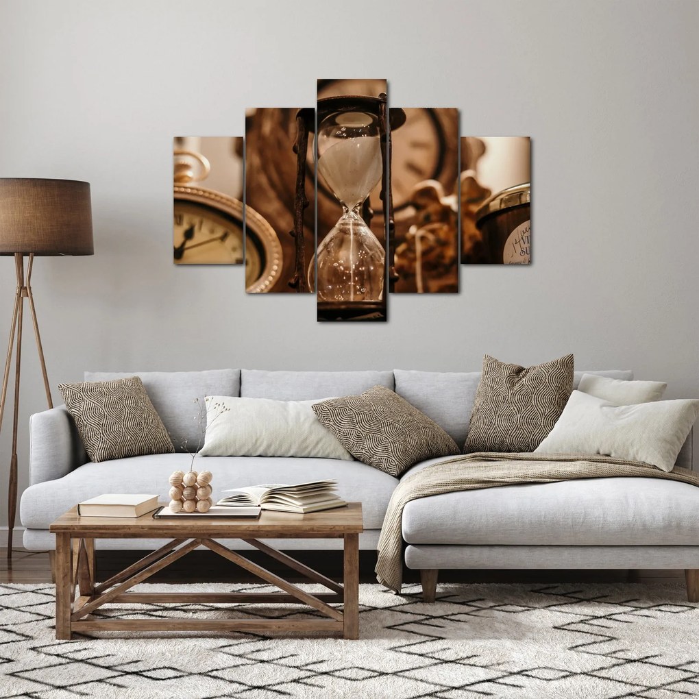 Obraz - presýpacie hodiny (150x105 cm)