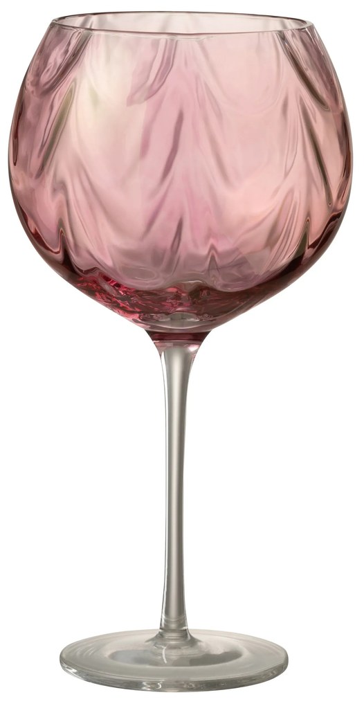 Růžový pohár na víno Oil wine - Ø 12*21 cm