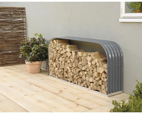 Prístrešok na drevo Vitavia Ardor 401 210x40x100 cm plechový granit