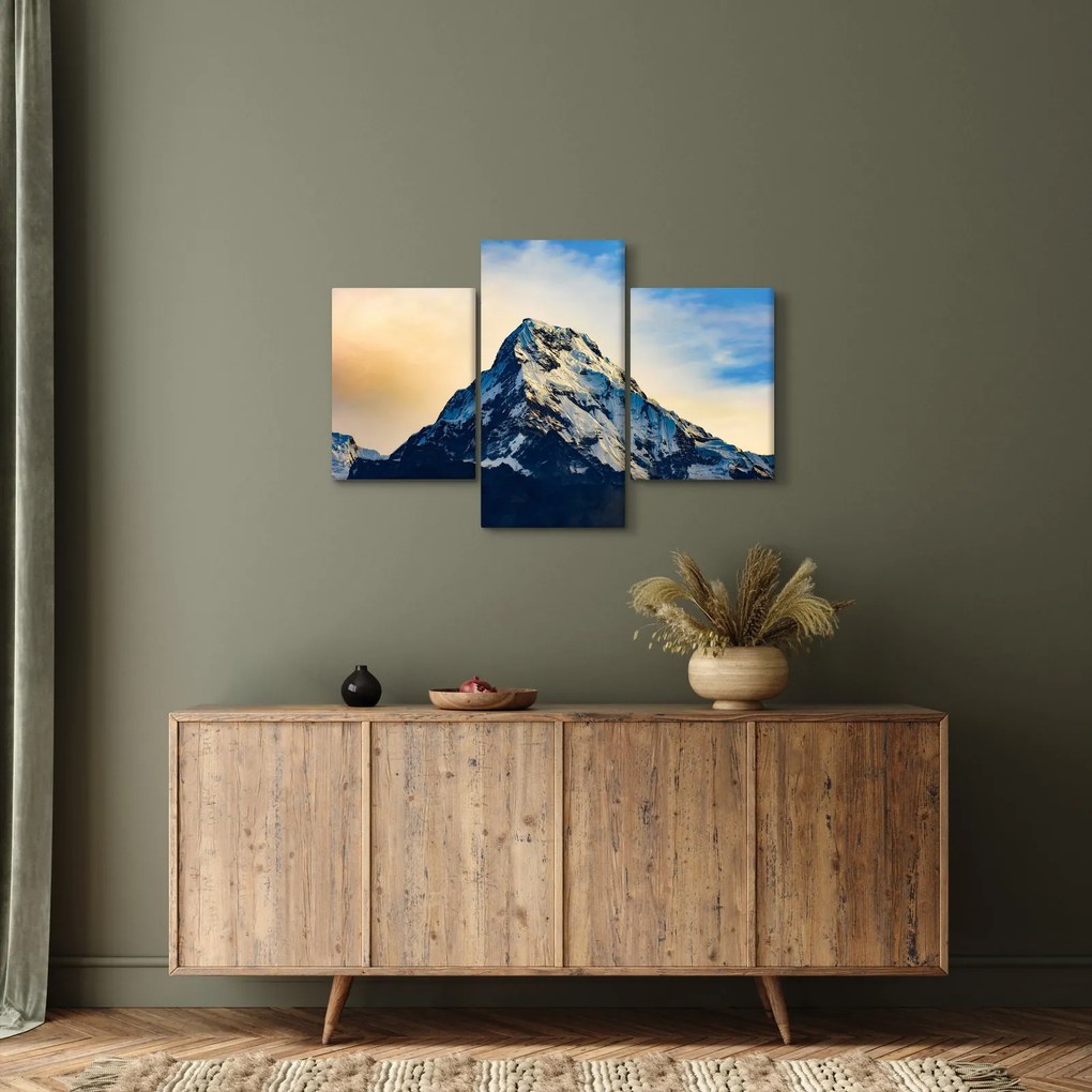 Obraz zasnežených hôr, Nepál (90x60 cm)