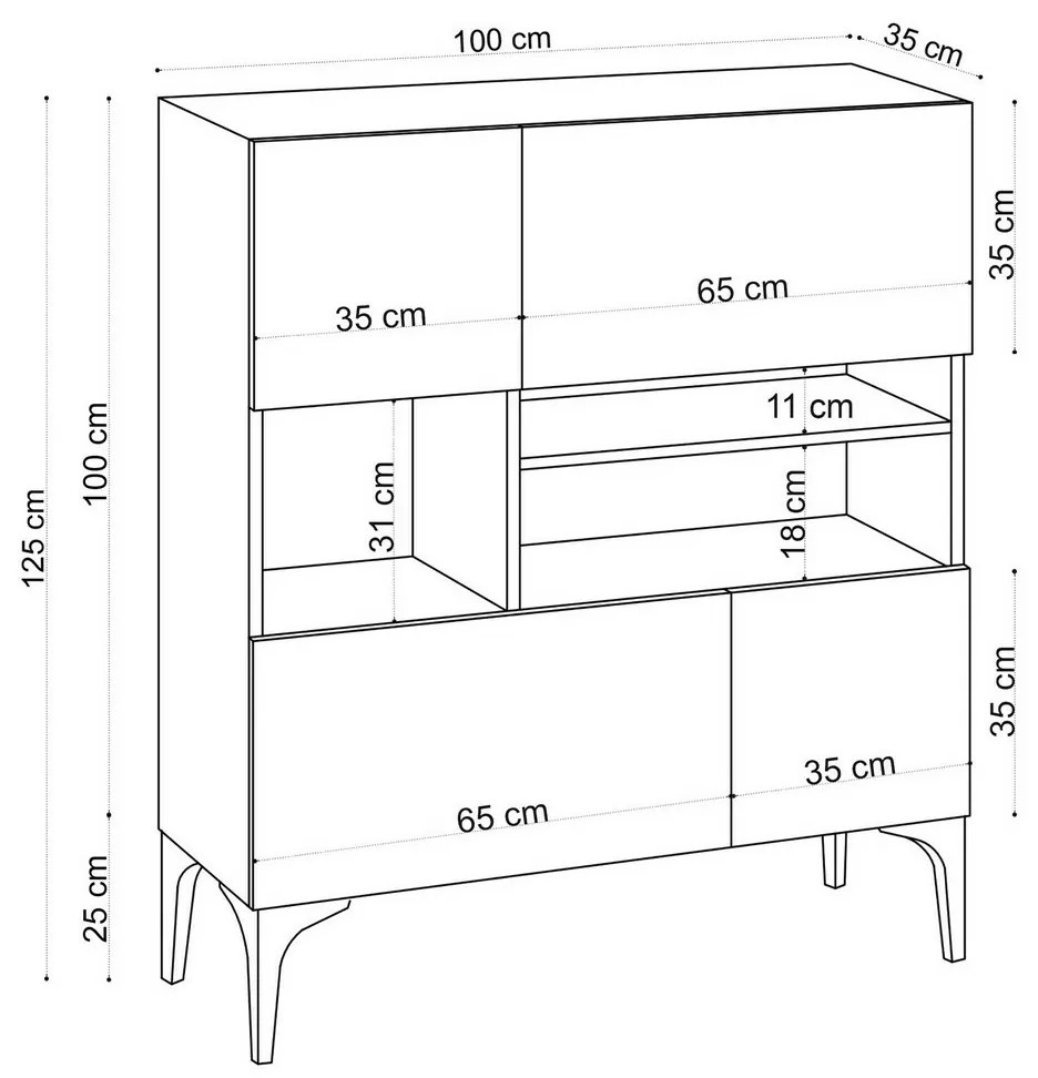 Skriňa Krista Sapphire Oak