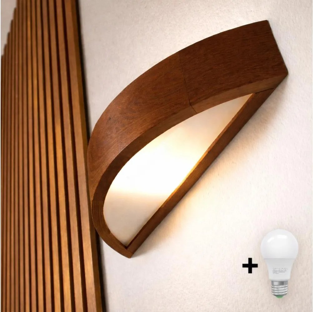 Brilagi - LED nástenné svietidlo CARVALHO 1xE27/15W/230V dub čerešňa