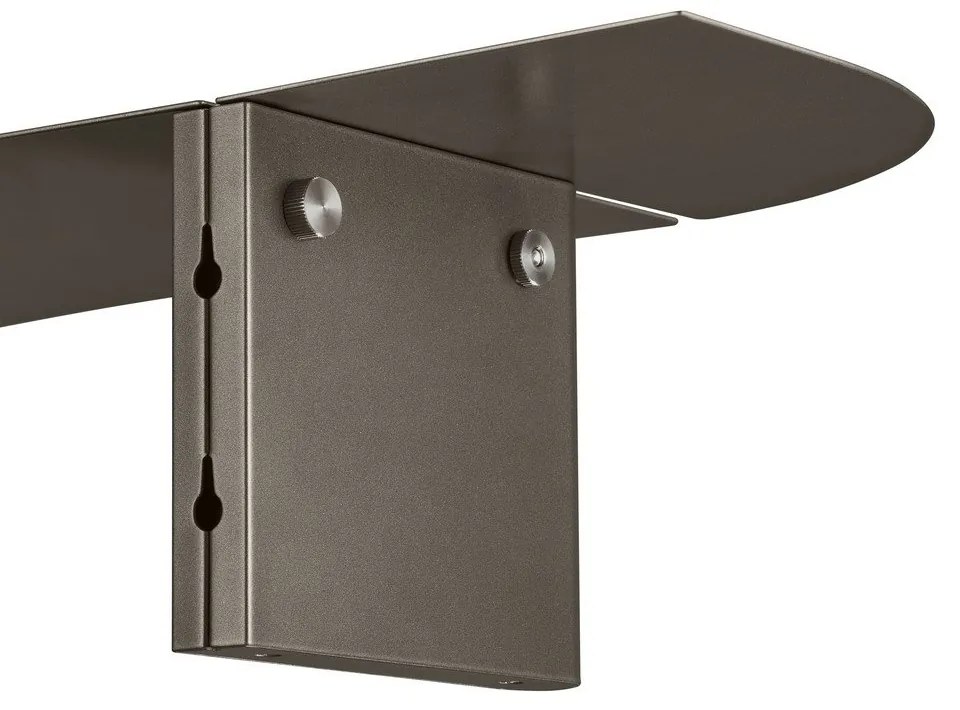 Sivá oceľová polica 80 cm Oru – Blomus