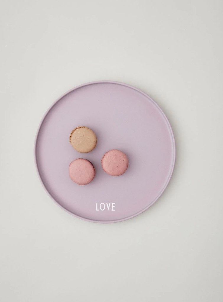 DESIGN LETTERS Porcelánový tanier Lavender Love 21,3 cm