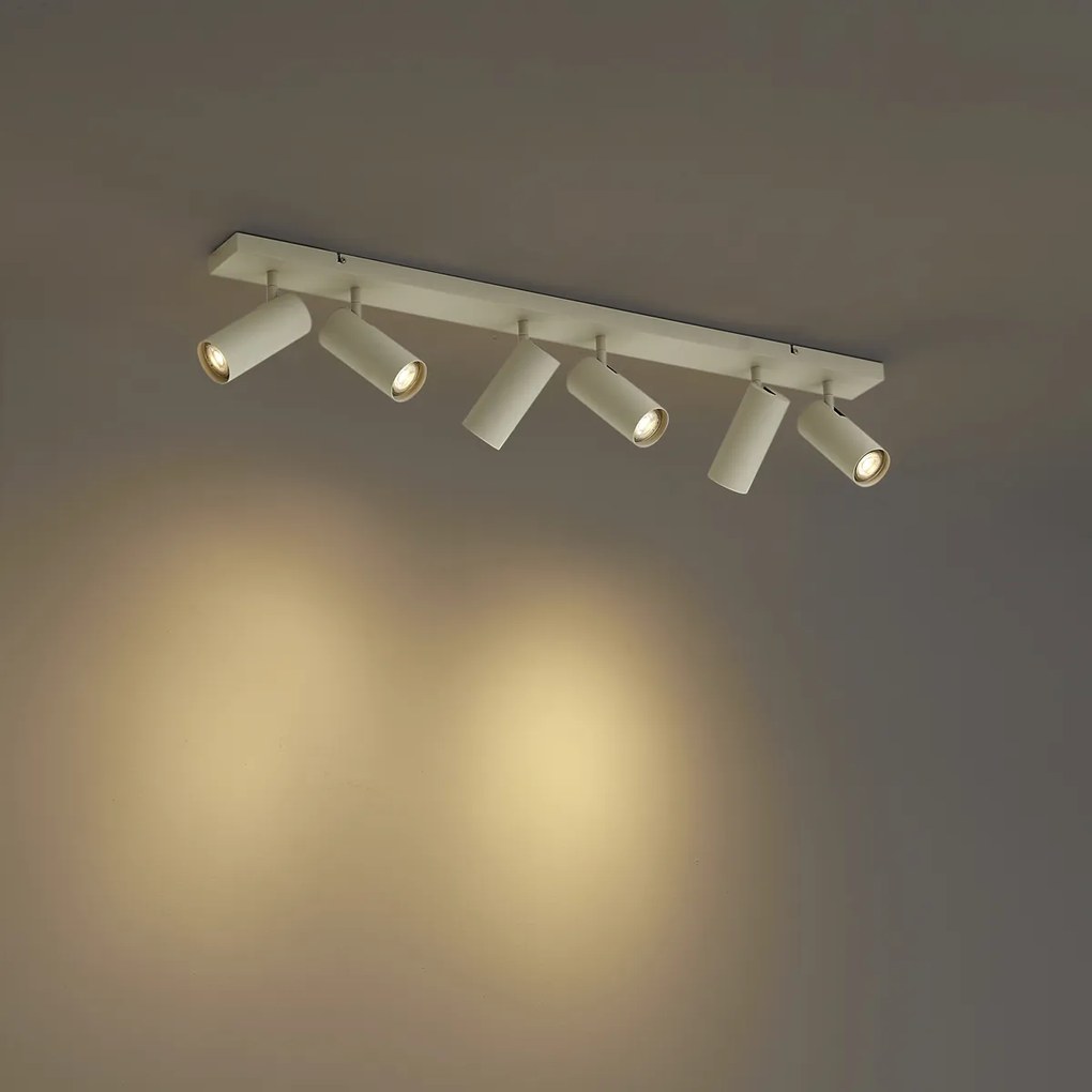 Moderné stropné svietidlo béžové 102 cm 6-svetiel nastaviteľné - Renna