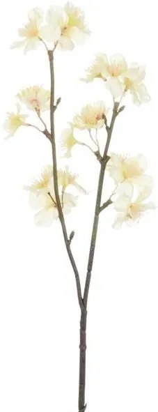 Vetvička so žlto-bielymi kvetmi Julien - 8 * 5 * 46 cm