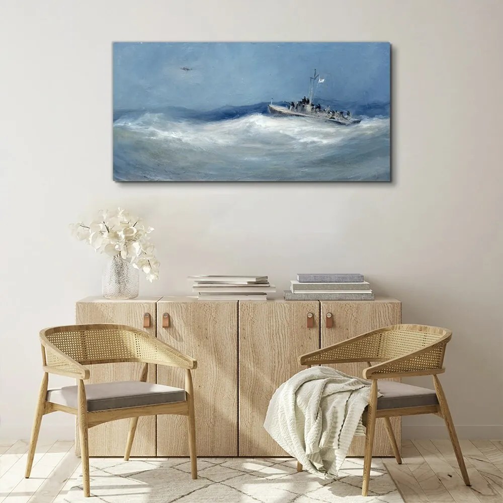 Obraz Canvas Maliarstvo oceánu mora loď