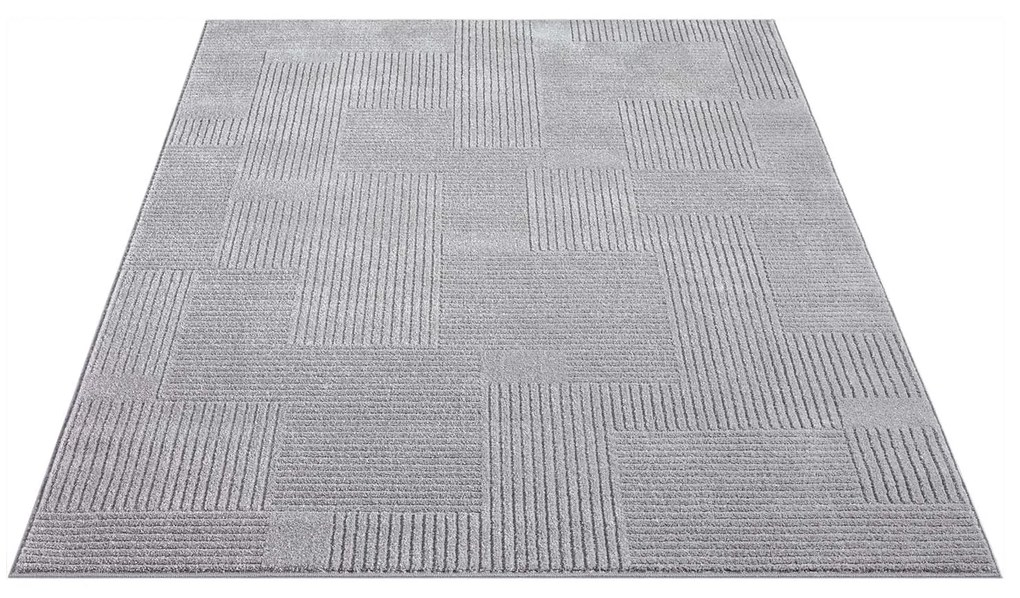 Dekorstudio Moderný koberec do obývačky FLAIR 177 - sivý Rozmer koberca: 200x290cm
