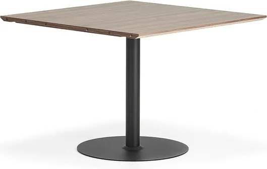 Stôl METRIC, stredná sekcia, 1000X1000x720 mm, čierna/orech