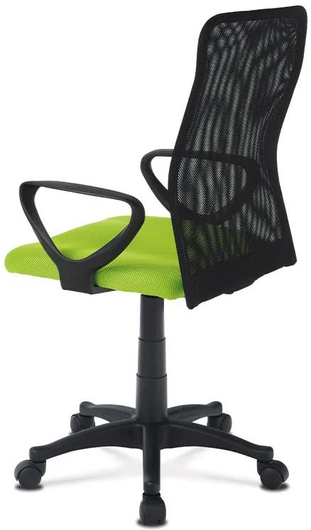 Kancelárska stolička na kolieskach PIX – čierna/zelená